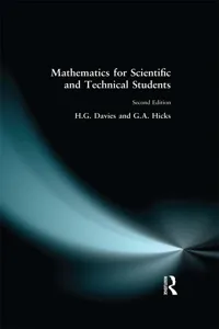 Mathematics for Scientific and Technical Students_cover