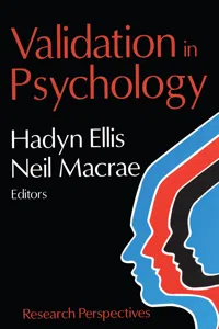 Validation in Psychology_cover