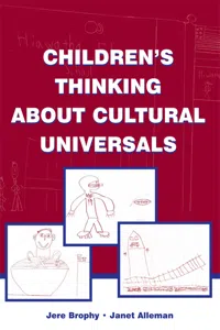 Children's Thinking About Cultural Universals_cover