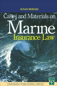 Cases and Materials on Marine Insurance Law_cover