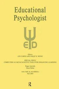 Computers as Metacognitive Tools for Enhancing Learning_cover