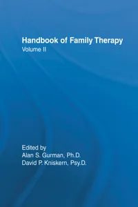 Handbook Of Family Therapy_cover