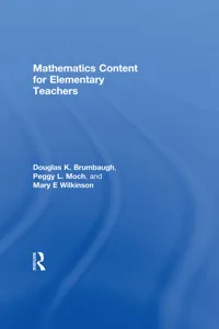 Mathematics Content for Elementary Teachers_cover