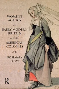 Women's Agency in Early Modern Britain and the American Colonies_cover