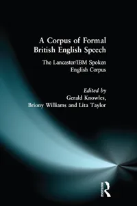 A Corpus of Formal British English Speech_cover