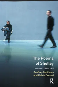 The Poems of Shelley: Volume One_cover