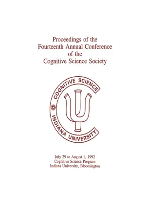 Proceedings of the Fourteenth Annual Conference of the Cognitive Science Society