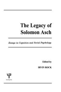 The Legacy of Solomon Asch_cover