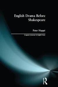English Drama Before Shakespeare_cover