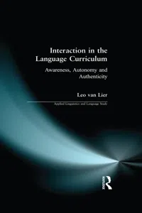 Interaction in the Language Curriculum_cover