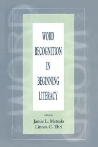 Word Recognition in Beginning Literacy_cover