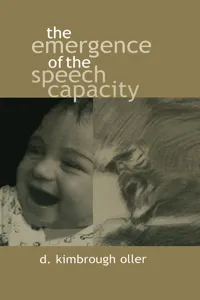 The Emergence of the Speech Capacity_cover