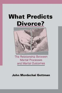 What Predicts Divorce?_cover