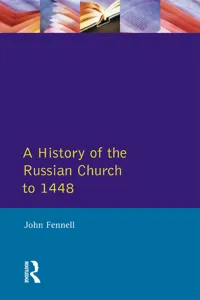 A History of the Russian Church to 1488_cover