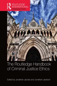 The Routledge Handbook of Criminal Justice Ethics_cover