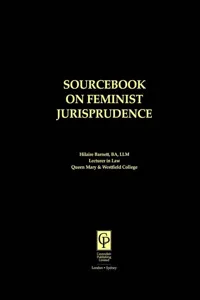 Sourcebook on Feminist Jurisprudence_cover