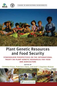 Plant Genetic Resources and Food Security_cover
