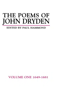 The Poems of John Dryden: Volume One_cover