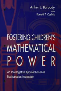 Fostering Children's Mathematical Power_cover