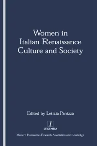 Women in Italian Renaissance Culture and Society_cover