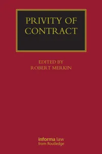 Privity of Contract: The Impact of the Contracts Act 1999_cover