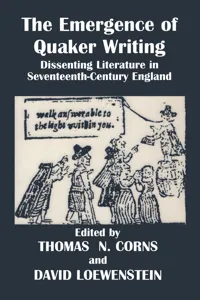 The Emergence of Quaker Writing_cover