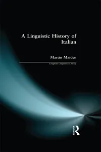 Linguistic History of Italian, A_cover