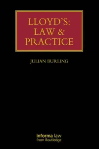 Lloyd's: Law and Practice_cover