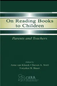 On Reading Books to Children_cover