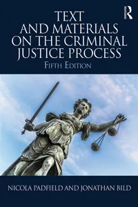 Text and Materials on the Criminal Justice Process_cover