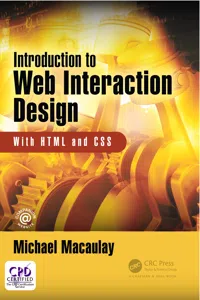 Introduction to Web Interaction Design_cover