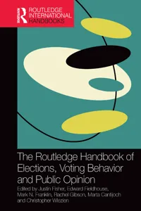 The Routledge Handbook of Elections, Voting Behavior and Public Opinion_cover