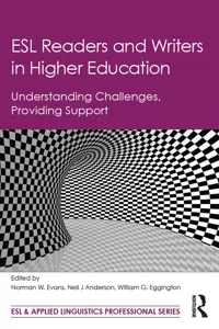 ESL Readers and Writers in Higher Education_cover