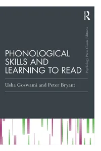 Phonological Skills and Learning to Read_cover