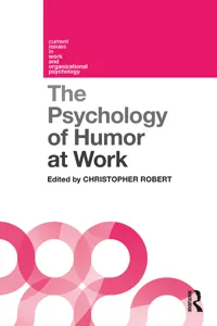 The Psychology of Humor at Work_cover