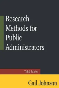 Research Methods for Public Administrators_cover