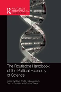 The Routledge Handbook of the Political Economy of Science_cover