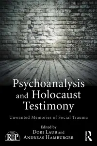 Psychoanalysis and Holocaust Testimony_cover