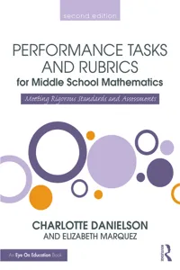 Performance Tasks and Rubrics for Middle School Mathematics_cover