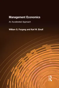 Management Economics: An Accelerated Approach_cover