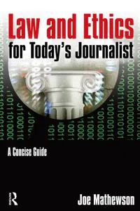 Law and Ethics for Today's Journalist_cover