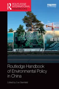 Routledge Handbook of Environmental Policy in China_cover