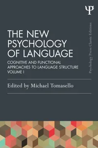 The New Psychology of Language_cover