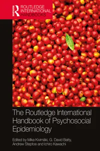 The Routledge International Handbook of Psychosocial Epidemiology_cover