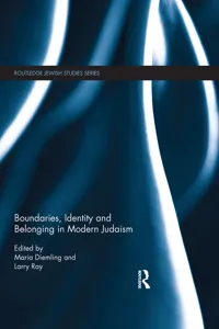 Boundaries, Identity and belonging in Modern Judaism_cover