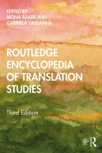 Routledge Encyclopedia of Translation Studies_cover