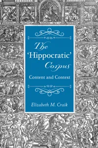 The 'Hippocratic' Corpus_cover