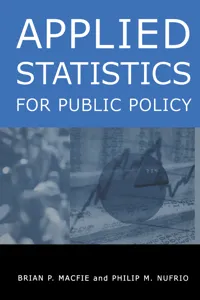Applied Statistics for Public Policy_cover