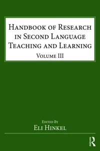 Handbook of Research in Second Language Teaching and Learning_cover