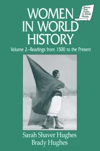 Women in World History: v. 2: Readings from 1500 to the Present_cover